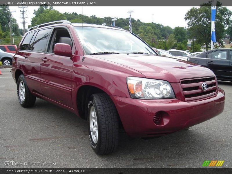 Sundown Red Pearl / Ash 2004 Toyota Highlander I4