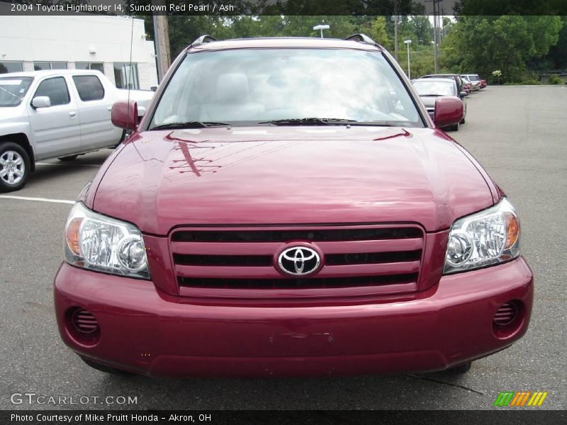Sundown Red Pearl / Ash 2004 Toyota Highlander I4