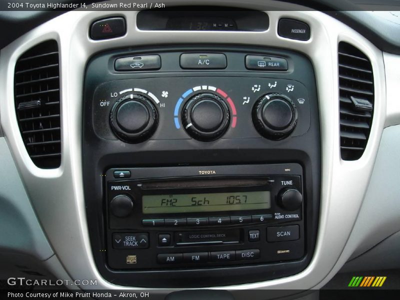 Sundown Red Pearl / Ash 2004 Toyota Highlander I4