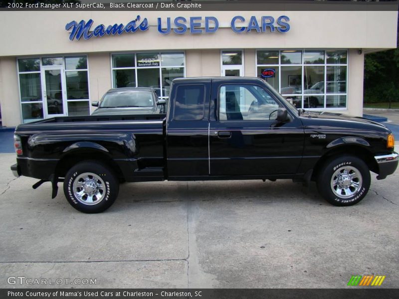Black Clearcoat / Dark Graphite 2002 Ford Ranger XLT SuperCab