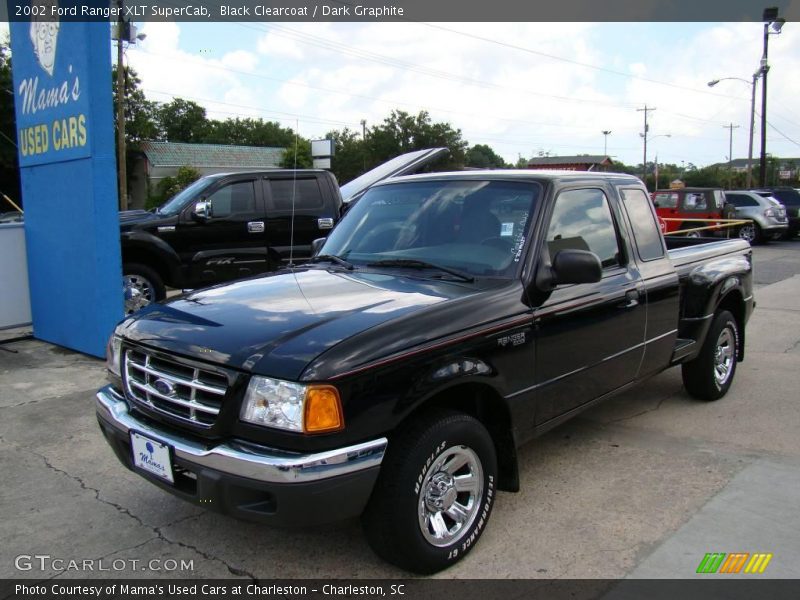 Black Clearcoat / Dark Graphite 2002 Ford Ranger XLT SuperCab