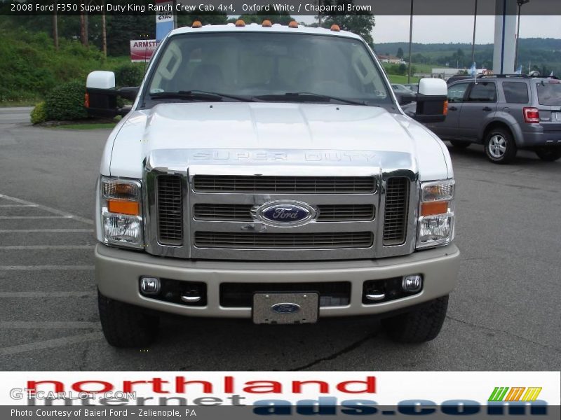 Oxford White / Chaparral Brown 2008 Ford F350 Super Duty King Ranch Crew Cab 4x4