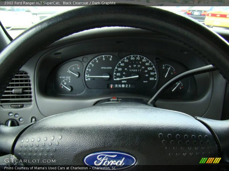 Black Clearcoat / Dark Graphite 2002 Ford Ranger XLT SuperCab