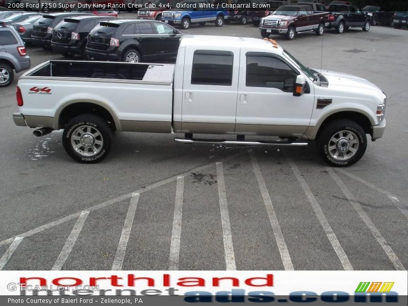 Oxford White / Chaparral Brown 2008 Ford F350 Super Duty King Ranch Crew Cab 4x4