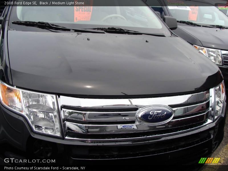 Black / Medium Light Stone 2008 Ford Edge SE