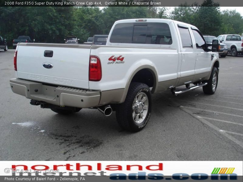 Oxford White / Chaparral Brown 2008 Ford F350 Super Duty King Ranch Crew Cab 4x4