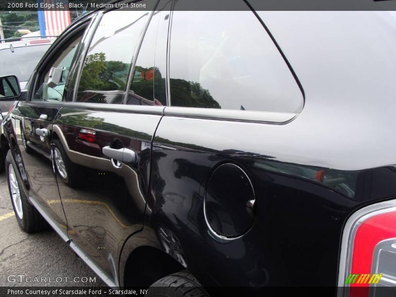 Black / Medium Light Stone 2008 Ford Edge SE
