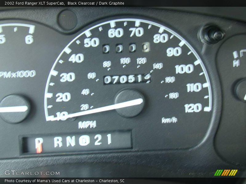 Black Clearcoat / Dark Graphite 2002 Ford Ranger XLT SuperCab