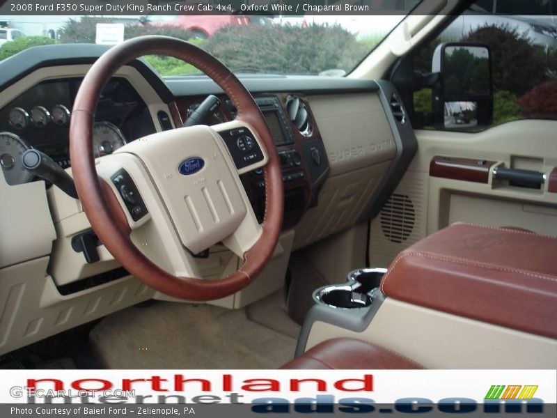 Oxford White / Chaparral Brown 2008 Ford F350 Super Duty King Ranch Crew Cab 4x4