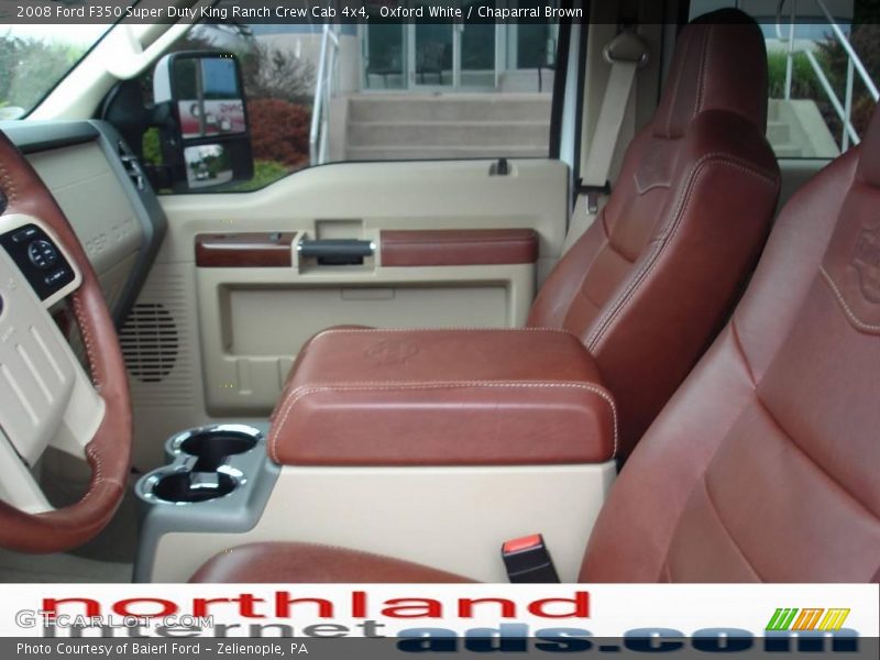 Oxford White / Chaparral Brown 2008 Ford F350 Super Duty King Ranch Crew Cab 4x4