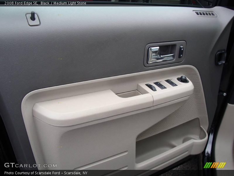 Black / Medium Light Stone 2008 Ford Edge SE