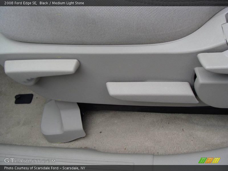 Black / Medium Light Stone 2008 Ford Edge SE