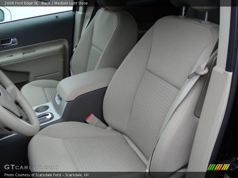 Black / Medium Light Stone 2008 Ford Edge SE