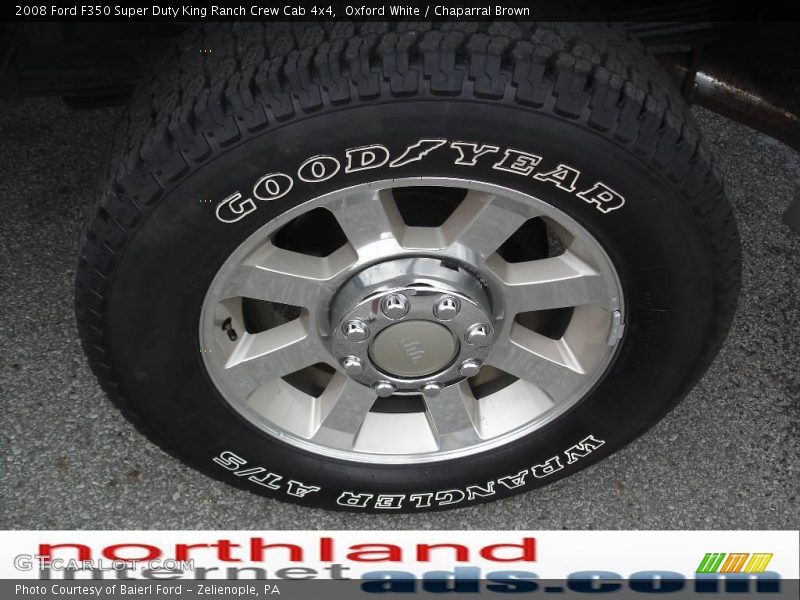 Oxford White / Chaparral Brown 2008 Ford F350 Super Duty King Ranch Crew Cab 4x4