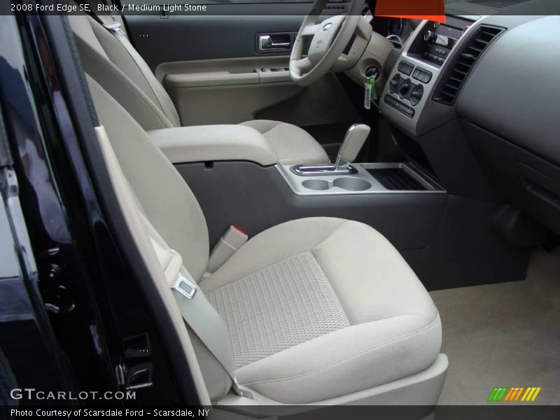 Black / Medium Light Stone 2008 Ford Edge SE
