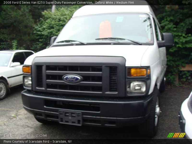 Oxford White / Medium Flint 2008 Ford E Series Van E250 Super Duty Passenger Conversion
