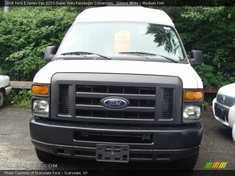 Oxford White / Medium Flint 2008 Ford E Series Van E250 Super Duty Passenger Conversion