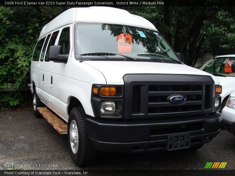 Oxford White / Medium Flint 2008 Ford E Series Van E250 Super Duty Passenger Conversion