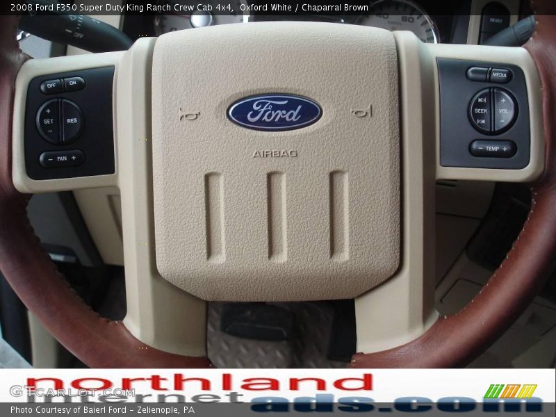 Oxford White / Chaparral Brown 2008 Ford F350 Super Duty King Ranch Crew Cab 4x4