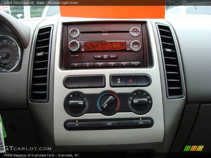 Black / Medium Light Stone 2008 Ford Edge SE