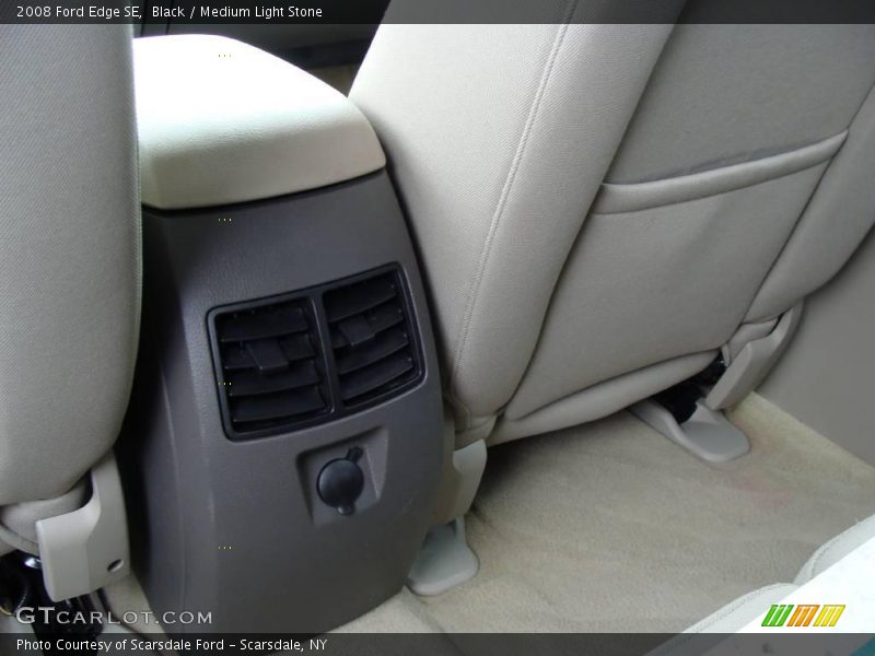 Black / Medium Light Stone 2008 Ford Edge SE