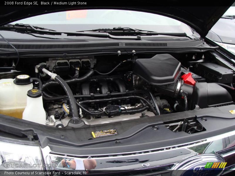Black / Medium Light Stone 2008 Ford Edge SE