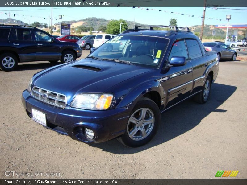 Regal Blue Pearl / Medium Gray 2005 Subaru Baja Turbo