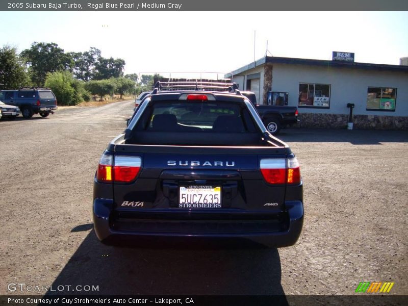 Regal Blue Pearl / Medium Gray 2005 Subaru Baja Turbo