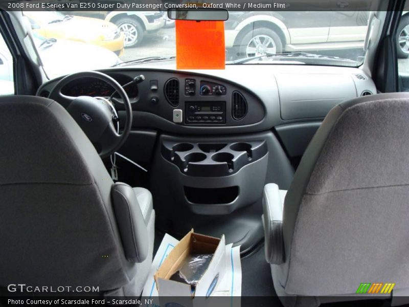 Oxford White / Medium Flint 2008 Ford E Series Van E250 Super Duty Passenger Conversion