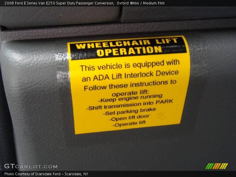 Oxford White / Medium Flint 2008 Ford E Series Van E250 Super Duty Passenger Conversion