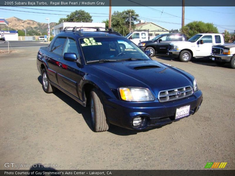 Regal Blue Pearl / Medium Gray 2005 Subaru Baja Turbo