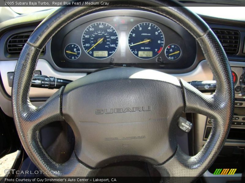 Regal Blue Pearl / Medium Gray 2005 Subaru Baja Turbo