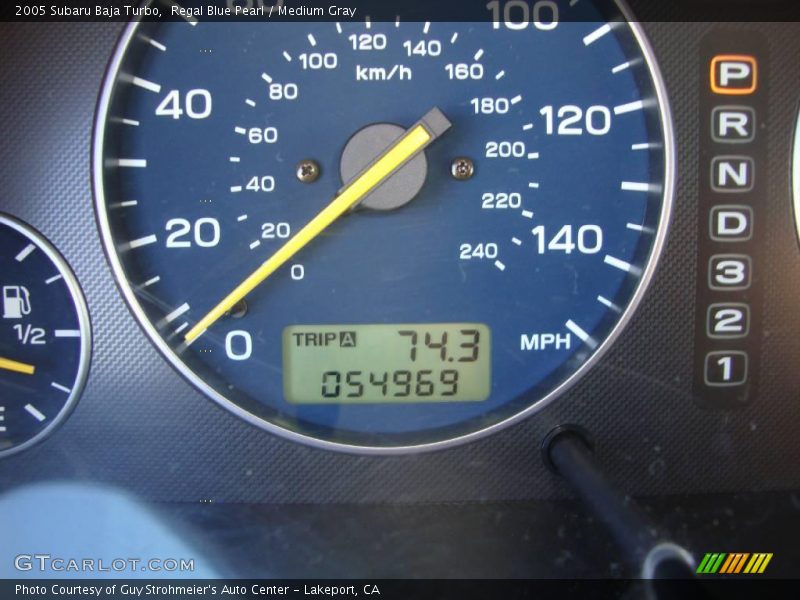 Regal Blue Pearl / Medium Gray 2005 Subaru Baja Turbo