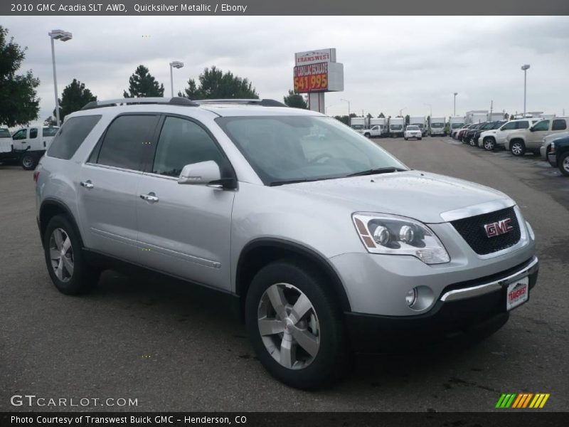 Quicksilver Metallic / Ebony 2010 GMC Acadia SLT AWD