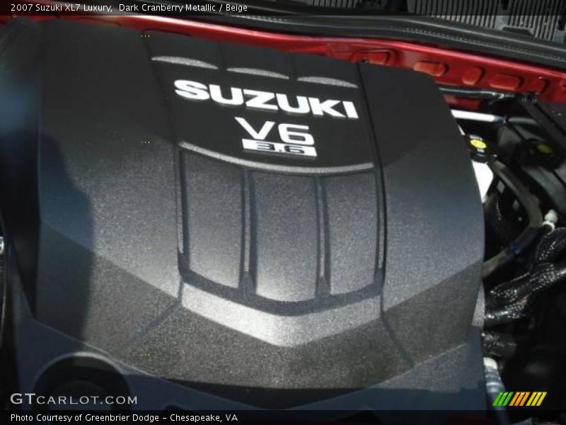 Dark Cranberry Metallic / Beige 2007 Suzuki XL7 Luxury
