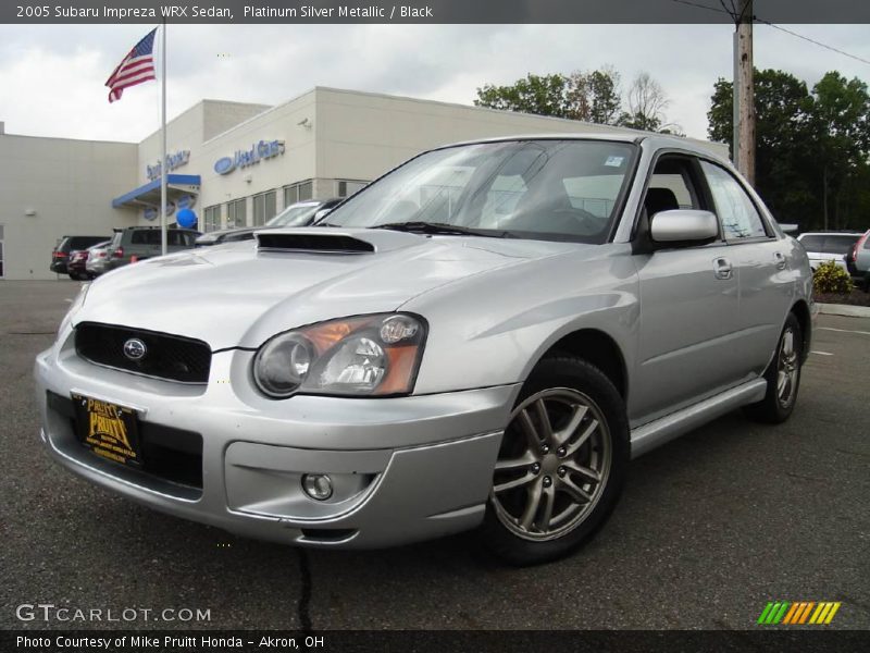 Platinum Silver Metallic / Black 2005 Subaru Impreza WRX Sedan