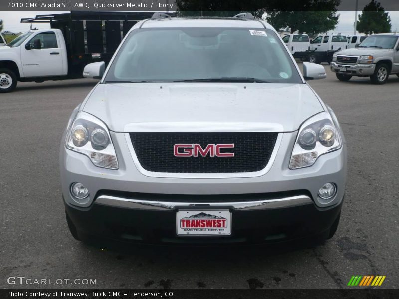 Quicksilver Metallic / Ebony 2010 GMC Acadia SLT AWD