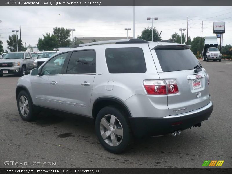 Quicksilver Metallic / Ebony 2010 GMC Acadia SLT AWD