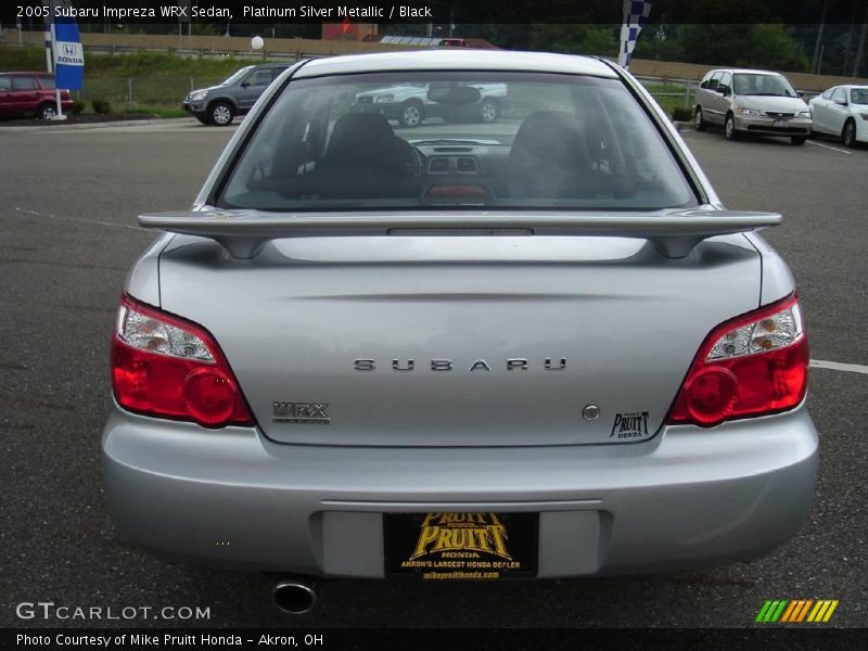 Platinum Silver Metallic / Black 2005 Subaru Impreza WRX Sedan