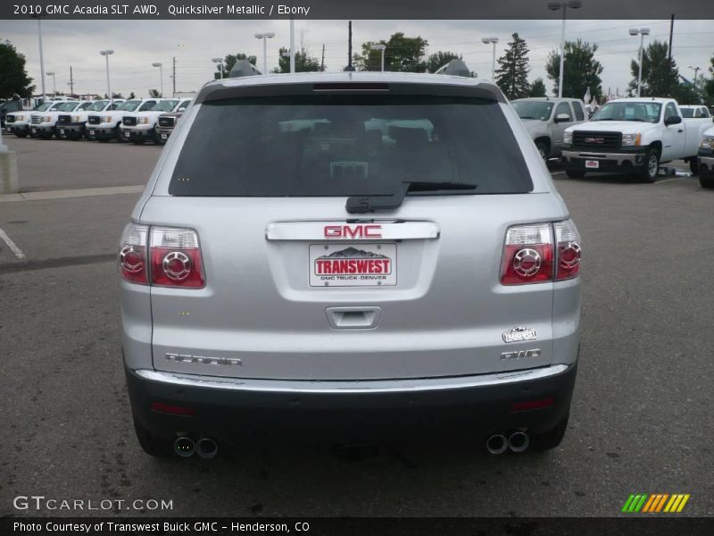 Quicksilver Metallic / Ebony 2010 GMC Acadia SLT AWD