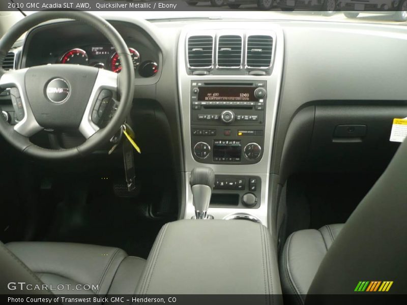 Quicksilver Metallic / Ebony 2010 GMC Acadia SLT AWD