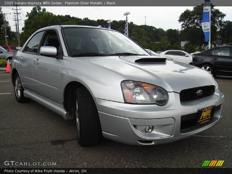 Platinum Silver Metallic / Black 2005 Subaru Impreza WRX Sedan