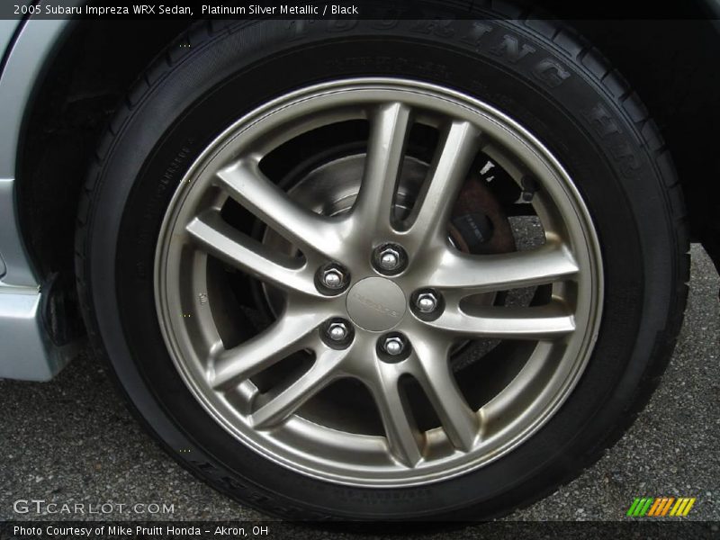 Platinum Silver Metallic / Black 2005 Subaru Impreza WRX Sedan