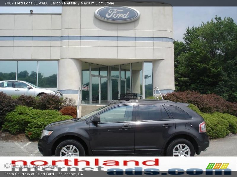 Carbon Metallic / Medium Light Stone 2007 Ford Edge SE AWD
