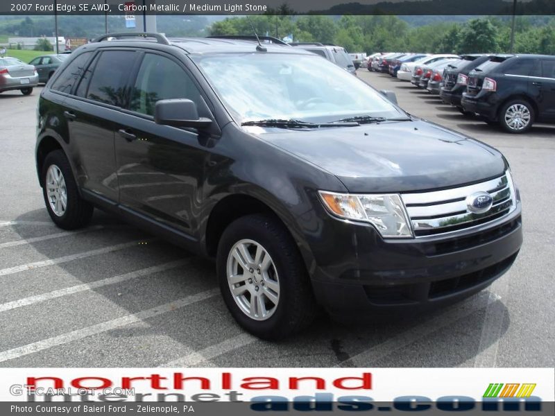 Carbon Metallic / Medium Light Stone 2007 Ford Edge SE AWD