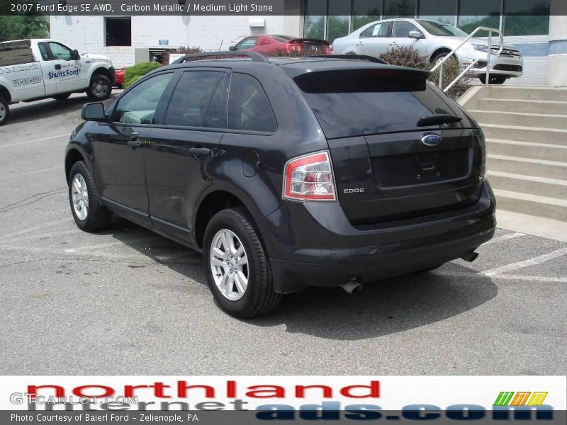 Carbon Metallic / Medium Light Stone 2007 Ford Edge SE AWD