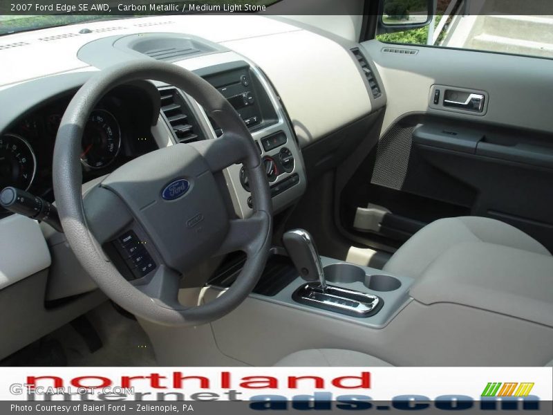 Carbon Metallic / Medium Light Stone 2007 Ford Edge SE AWD