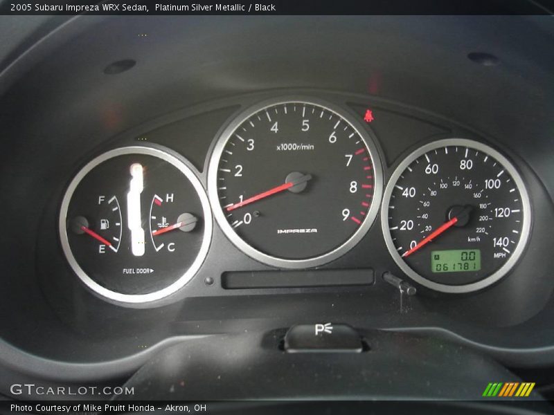 Platinum Silver Metallic / Black 2005 Subaru Impreza WRX Sedan