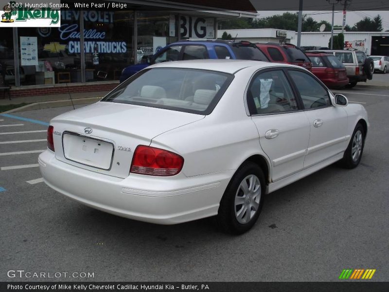 White Pearl / Beige 2003 Hyundai Sonata