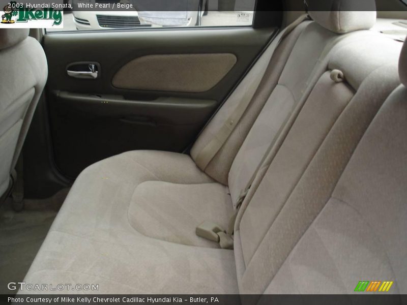 White Pearl / Beige 2003 Hyundai Sonata